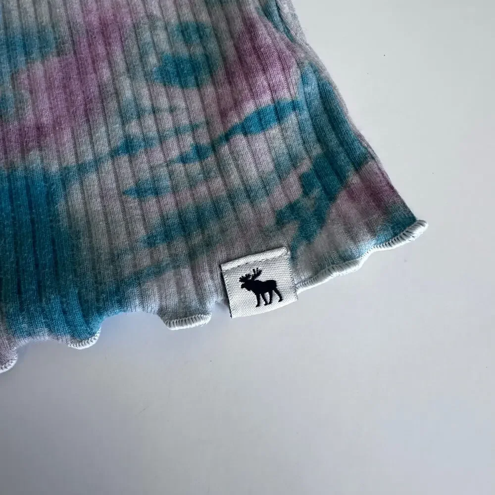 Abercrombie Kids Tie-Dye Ribbed Tee - Girls Size 9/10